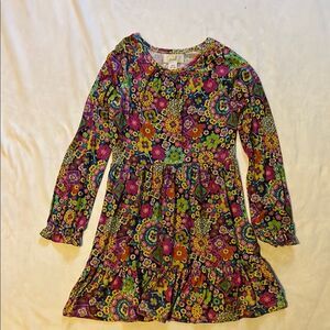 Peek Pink Yellow Bishop Sleeve Casual Sundress